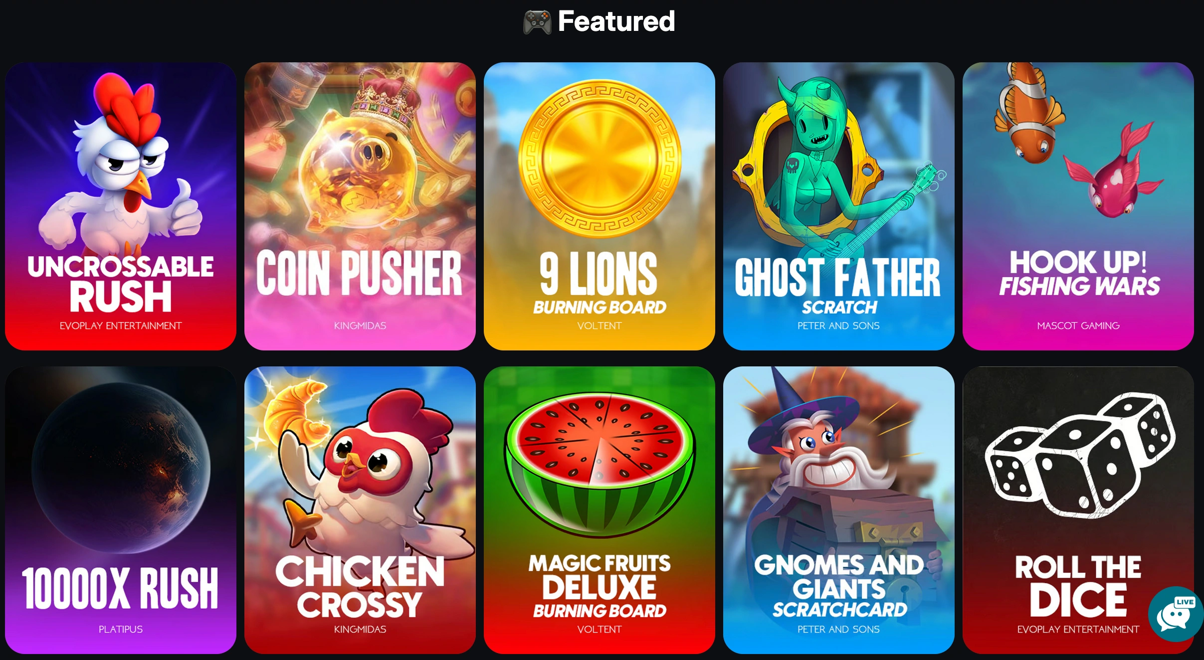 coin casino games