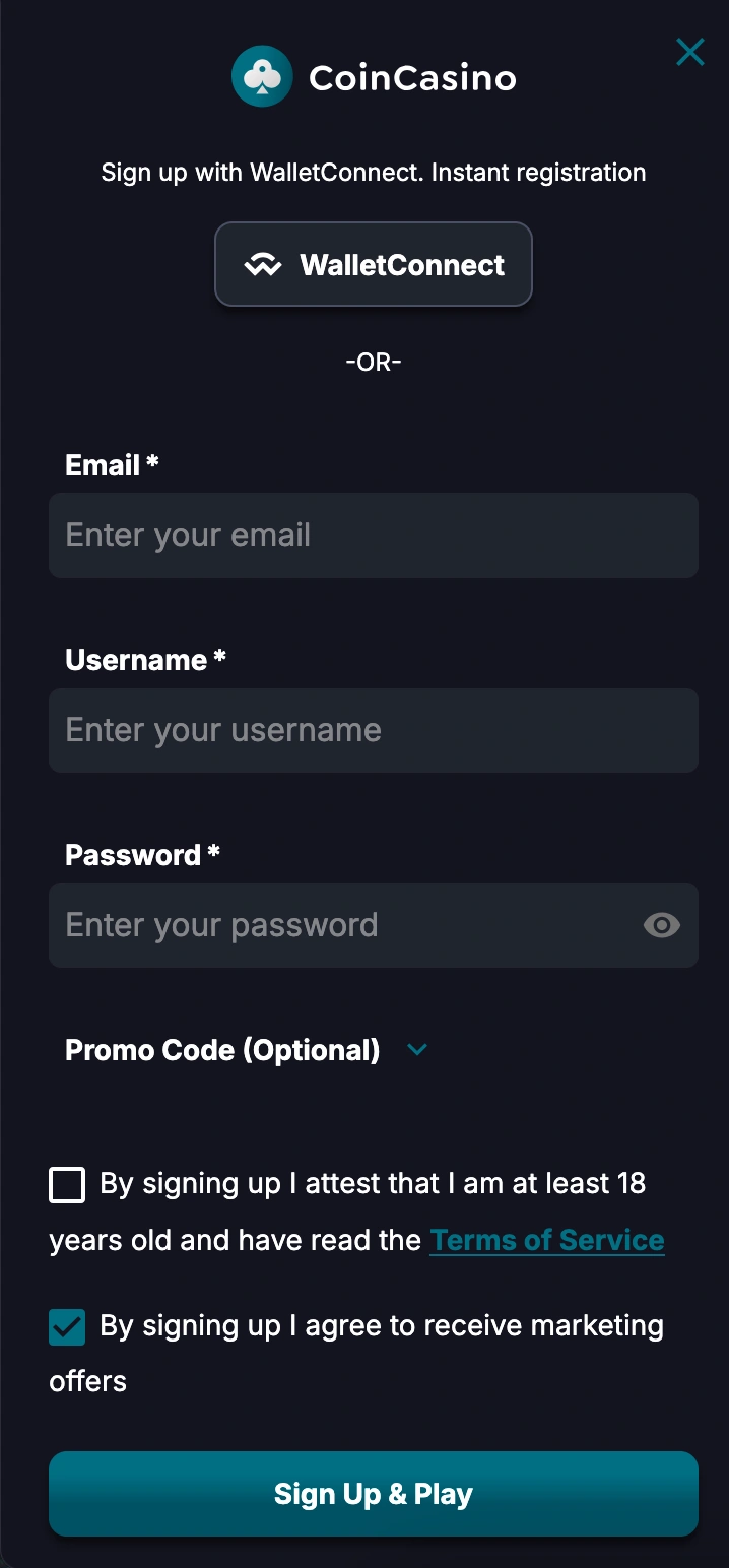 coin casino login