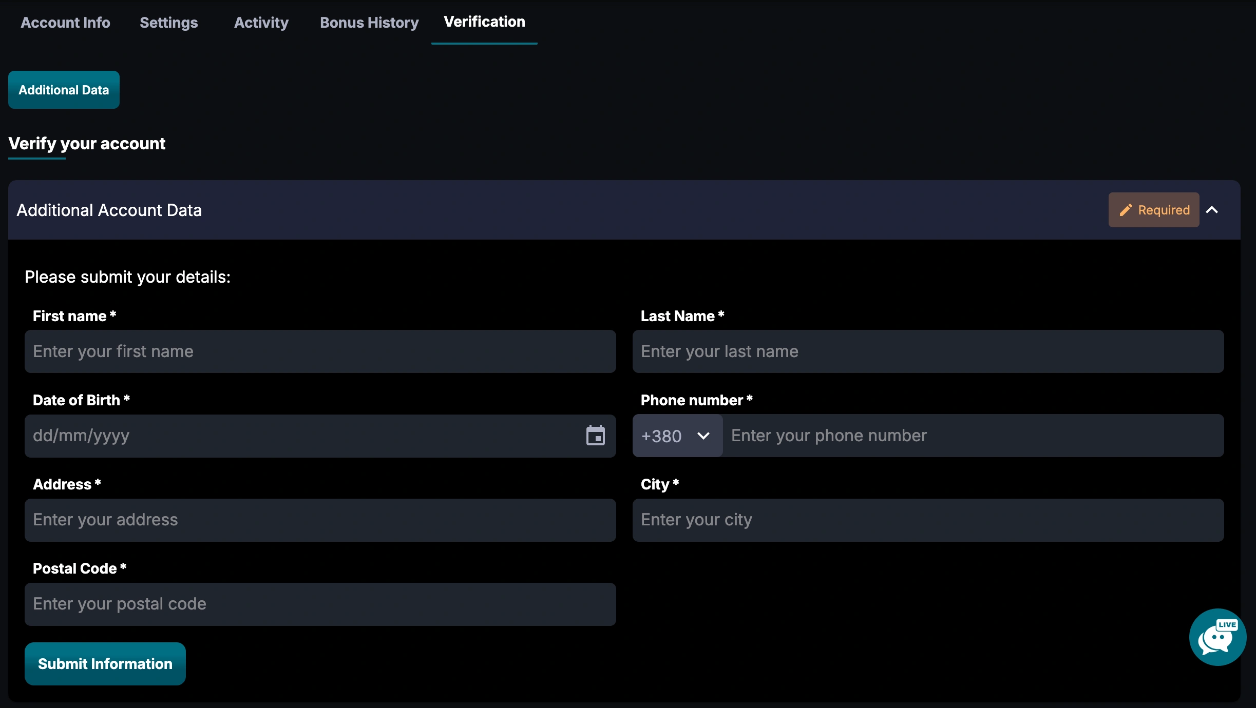 coin casino login